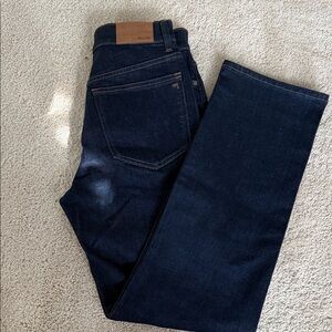 Madewell Women's Dark Blue Straight Jeans
